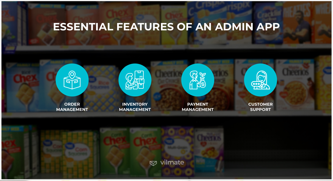 Essential features of an admin app