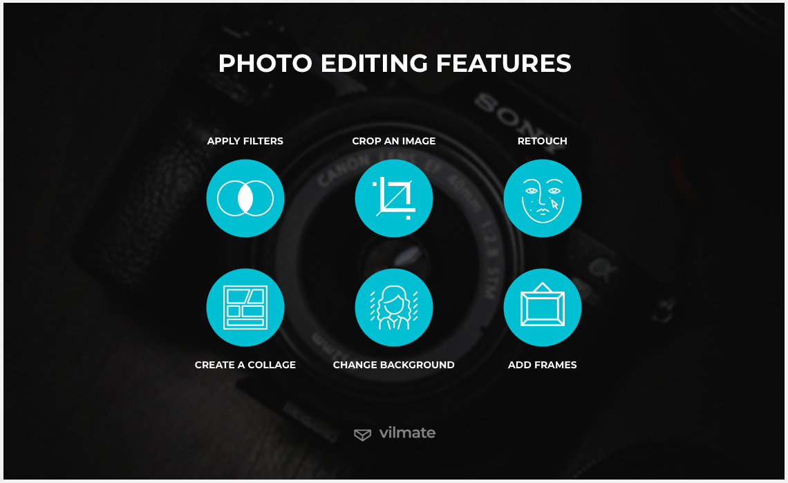 Photo editing features