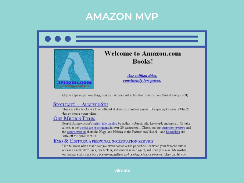 Amazon MVP example