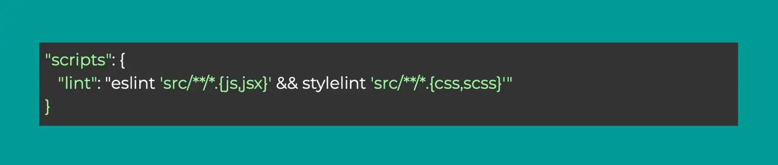 Add lint command to package.json-scripts