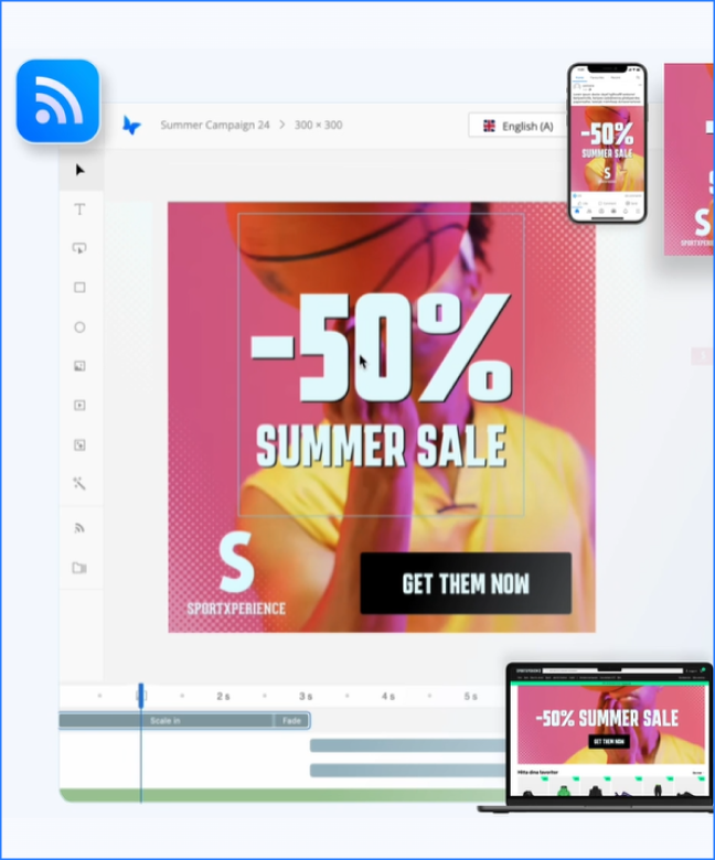 Lightweight banner widgets