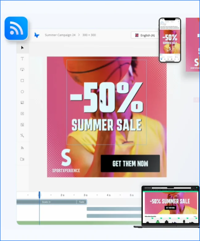 Lightweight banner widgets
